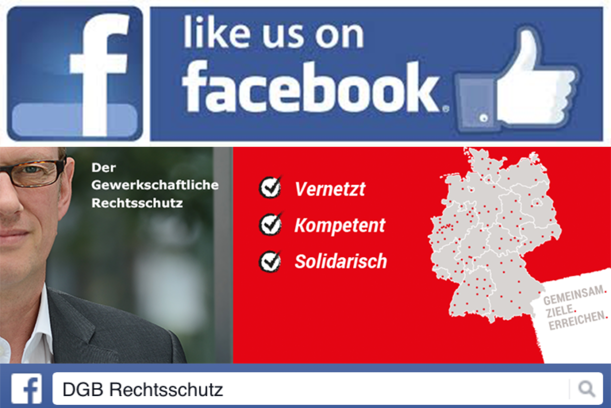 Ab 1. Mai hat die DGB-Rechtsschutz GmbH einen eigenen Facebook-Auftritt.
