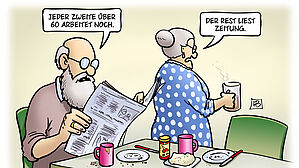Immer mehr ältere Menschen arbeiten. Wenn man schon eine Rente bezieht, sind einige rechtliche Aspekte zu beachten. Copyright by Harm Bengen. Immer mehr ältere Menschen arbeiten. Wenn man schon eine Rente bezieht, sind einige rechtliche Aspekte zu beachten. Copyright by Harm Bengen.
