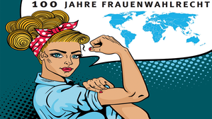 1919: 90% aller wahlberechtigten Frauen gehen zur Wahl! Copyright by irina_levitskaya/adobestock