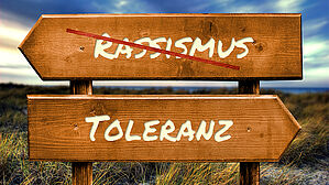 Toleranz contra Rassismus. Copyright by Adobe Stock/Thomas Reimer