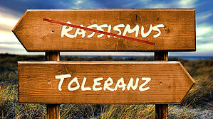 Toleranz contra Rassismus. Copyright by Adobe Stock/Thomas Reimer Toleranz contra Rassismus. Copyright by Adobe Stock/Thomas Reimer