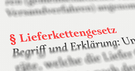 Ist eine Schulung zum Lieferkettensorgfaltspflichtgesetz für Betriebsräte erforderlich?
© Adobe Stock - Von N. Theiss Ist eine Schulung zum Lieferkettensorgfaltspflichtgesetz für Betriebsräte erforderlich?
© Adobe Stock - Von N. Theiss
