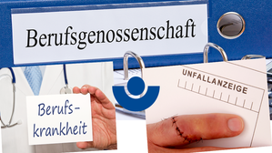 Bei Arbeitsunfall und Berufskrankheit ist Ansprechpartner die Berufsgenossenschaft. Deren Beiträge zahlt allein der Arbeitgeber.