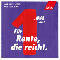 Aufruf des Deutschen Gewerkschaftsbundes zum Tag der Arbeit