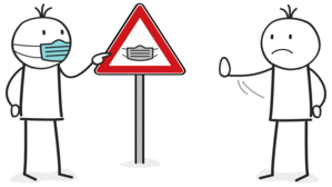 Befreiung von der Maskenpflicht nur bei triftigen Gründen. Copyright by Adobe Stock/ rosifan19 Befreiung von der Maskenpflicht nur bei triftigen Gründen. Copyright by Adobe Stock/ rosifan19