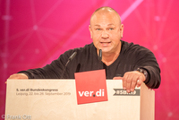 Grundsatzrede des neuen ver.di Vorsitzenden Frank Werneke am 25.09.2019 auf dem ver.di-Bundeskongress © Frank Ott - DGB Rechtsschutz GmbH