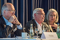V. l. n. r. Thomas Klebe, Wolfgang Apitzsch und Prof. Dr. Ulrike Wendeling-Schröder