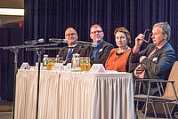 Forum 3 Arbeit der Zukunft, Zukunft der Arbeit: Thomas Klebe, Dr. Andreas Priebe, Annelie Buntenbach (Mitglied des Geschäfts- führenden Bundesvorstands des DGB), Prof. Dr. Bernd Waas