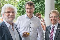 v.l.n.r.: Personalleiter Karlheinz Schierle,Teamleiter Frank Dörfler und AbtlL Kommunikation Dr. Michael Engesser