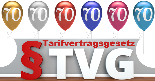 Das Tarifvertragsgesetz wird am 9. April 2019 70 Jahre alt. Copyright by Adobe Stock ink drop und artefacti