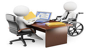 Schwerbehinderte Menschen: Einladung nur zum ersten Vorstellungsgespräch?
Copyright by Texelart/Fotolia Schwerbehinderte Menschen: Einladung nur zum ersten Vorstellungsgespräch?
Copyright by Texelart/Fotolia