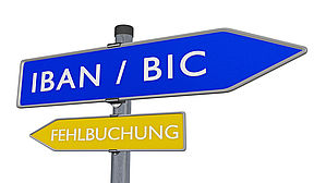 IBAN / BIC Fehlbuchung