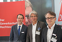 Am Rande der Veranstaltung: Stephan Sartoris (Regionalleiter Hessen-Bayern), Reinhard-Ulrich Vorbau (Geschäftsführer) und Gerd Groppel (gewerkschaftlicher Koordinator)