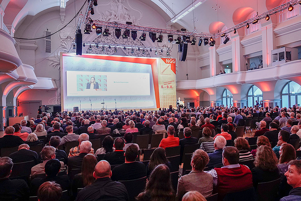 Eröffnung 17. Ordentliche Gewerkschaftstag der Gewerkschaft Nahrung-Genuss-Gaststätten (NGG) vom 5. bis 9. November 2018 in der Kongresshalle am Zoo in Leipzig - Foto:ngg.net