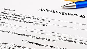 Kein Widerrufsrecht bei einem Aufhebungsvertrag, der  im Wohnhaus des Arbeitnehmers geschlossen wurde. Copyright by Stockfotos-MG/fotolia