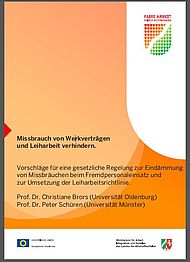 In ihrem Gutachten geben Christiane Brors und Peter Schüren Empfehlungen, wie der Missbrauch von Werkverträgen und Leiharbeit verhindert werden kann In ihrem Gutachten geben Christiane Brors und Peter Schüren Empfehlungen, wie der Missbrauch von Werkverträgen und Leiharbeit verhindert werden kann