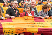 Weltrekord: Nähen gegen Rassimus #GWT19 © Frank Ott - DGB Rechtsschutz