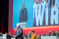 Der 1. Vorsitzende der IG Metall Jörg Hofmann skizziert in seinem Zukunftsreferat auf dem Gewerkschaftstag der IG Metall in Nürnberg die großen Linien der Gewerkschaftspolitik. © Frank Ott - DGB Rechtsschutz