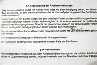 Ein Auszug aus dem Arbeitsvertrag der Parteien. Dreist kommt zum Glück nicht immer weiter