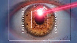 Mittels Laser lässt sich die Sehfähigkeit oft vollständig wieder herstellen. Copyright by Adobe Stock/rohane