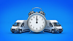 Für Berufskraftfahrer oder Lieferfahrer gilt eine Aufzeichnungspflicht der Lenkzeiten. Auch die Ladezeiten sind Arbeitszeit und sollten festgehalten werden. Copyright by lchumpitaz/Fotolia