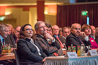 Andrea Nahles (Bundesministerin für Arbeit und Soziales)Michael Guggemos (Sprecher der Geschäftsführung der Hans-Böckler-Stiftung) Prof. Dr. Skouris, (Präsident des Europäischen Gerichtshofes)