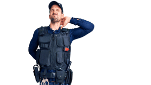 Dauerhafte Kreuzschmerzen können Probleme für die Polizeidienstfähigkeit mit sich bringen. Copyright by Adobe Stock/Krakenimages.com