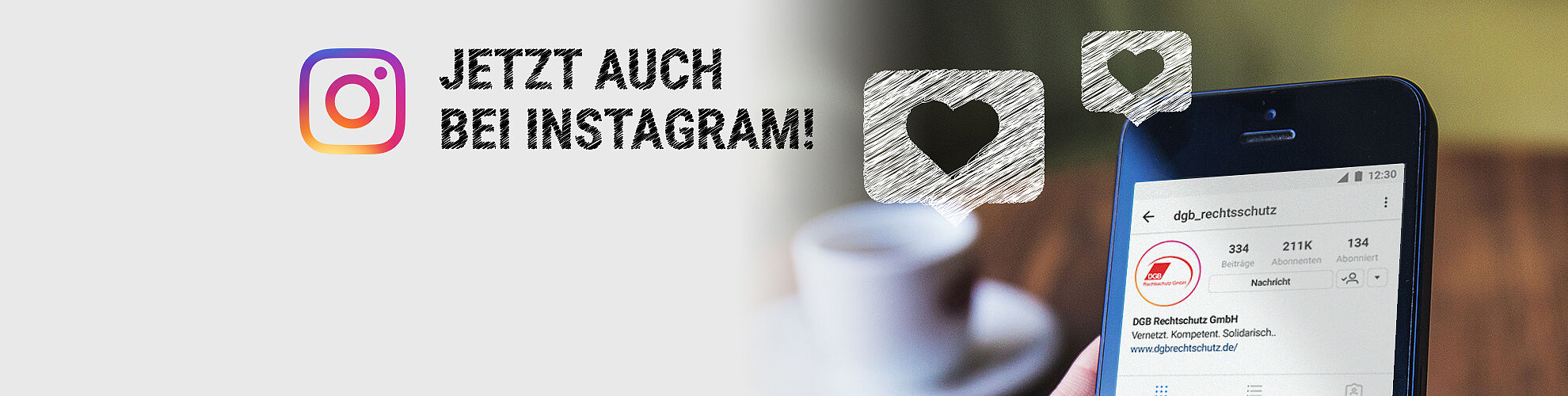 Wir sind jetzt auch bei Instagram