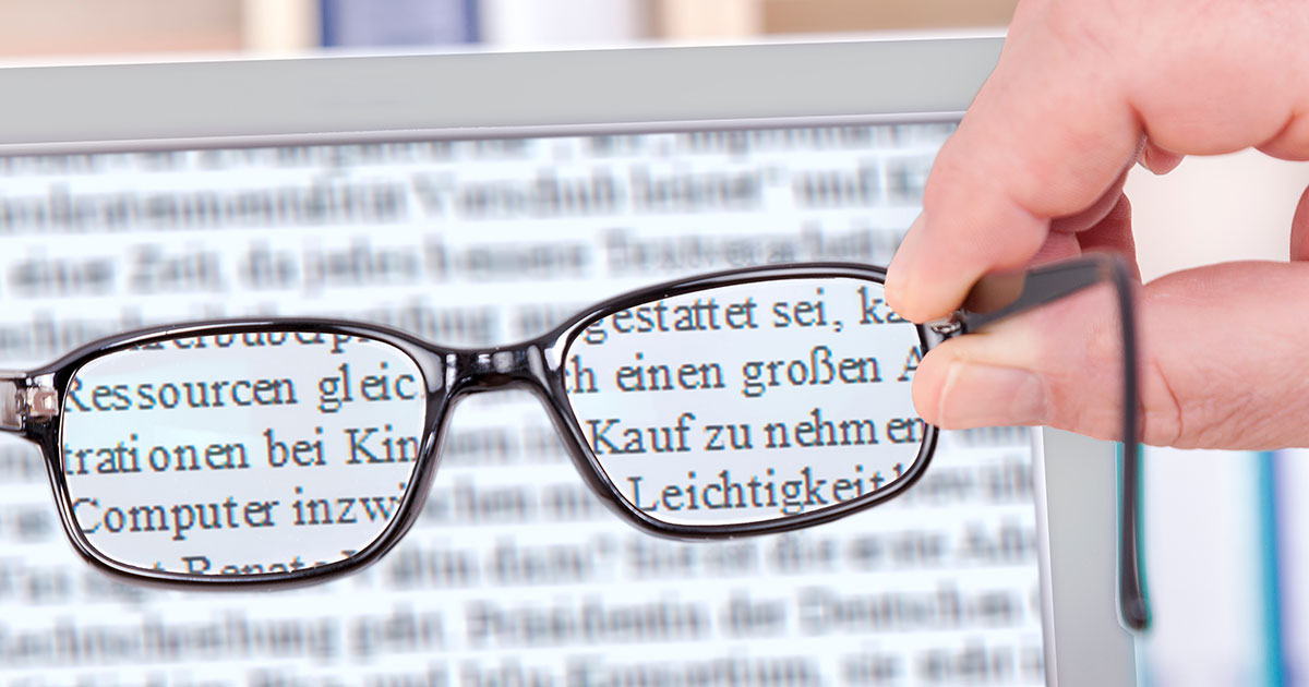 Bildschirmarbeitsplatzbrille: für wen ist das was und wer trägt