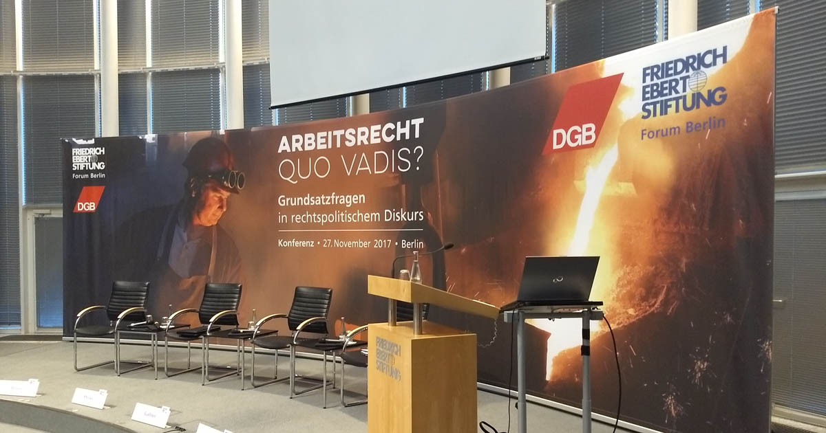 Wohin Geht Unser Arbeitsrecht Berlin Dgb Rechtsschutz Gmbh